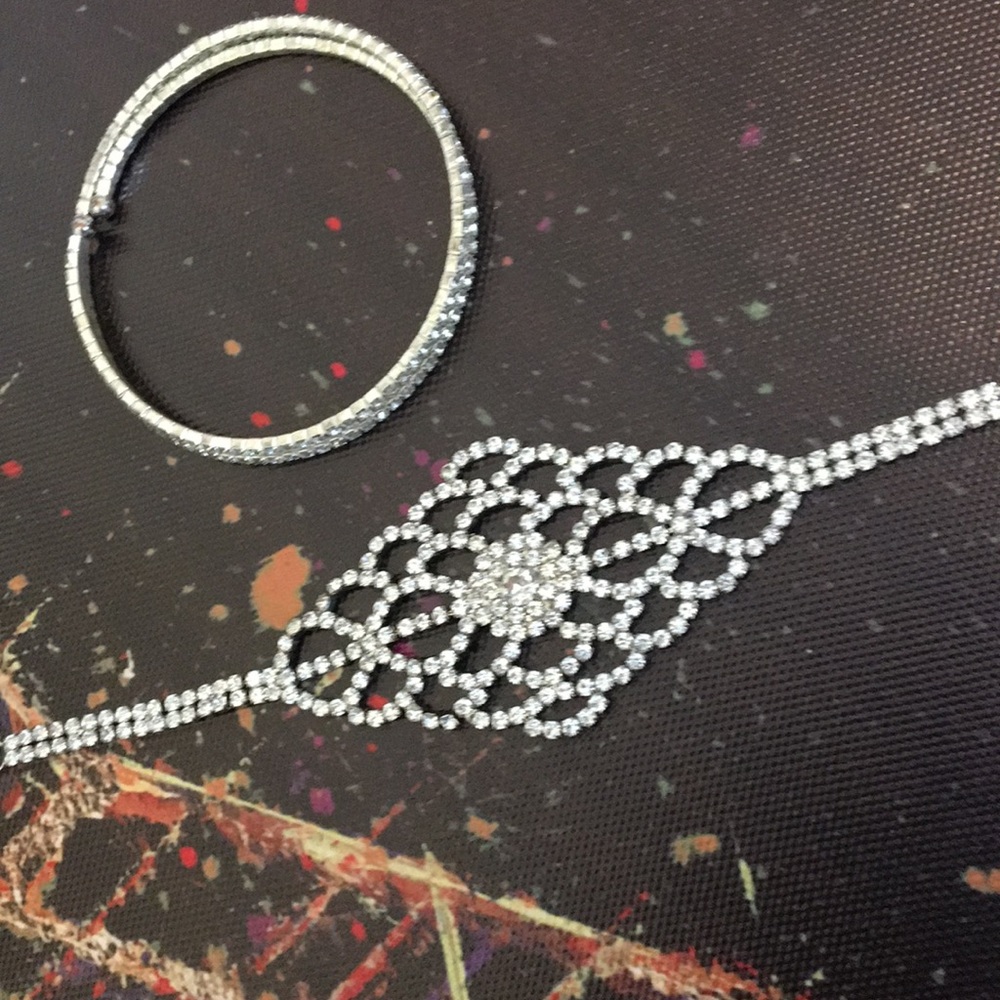 2 sparkly bracelets
